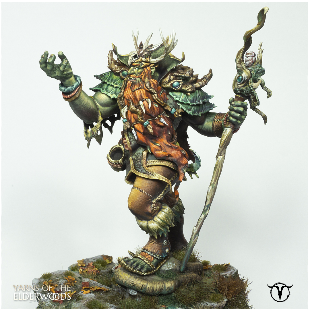 Akelarre Models Baxa figurine résine 75 mm protecteur forêt