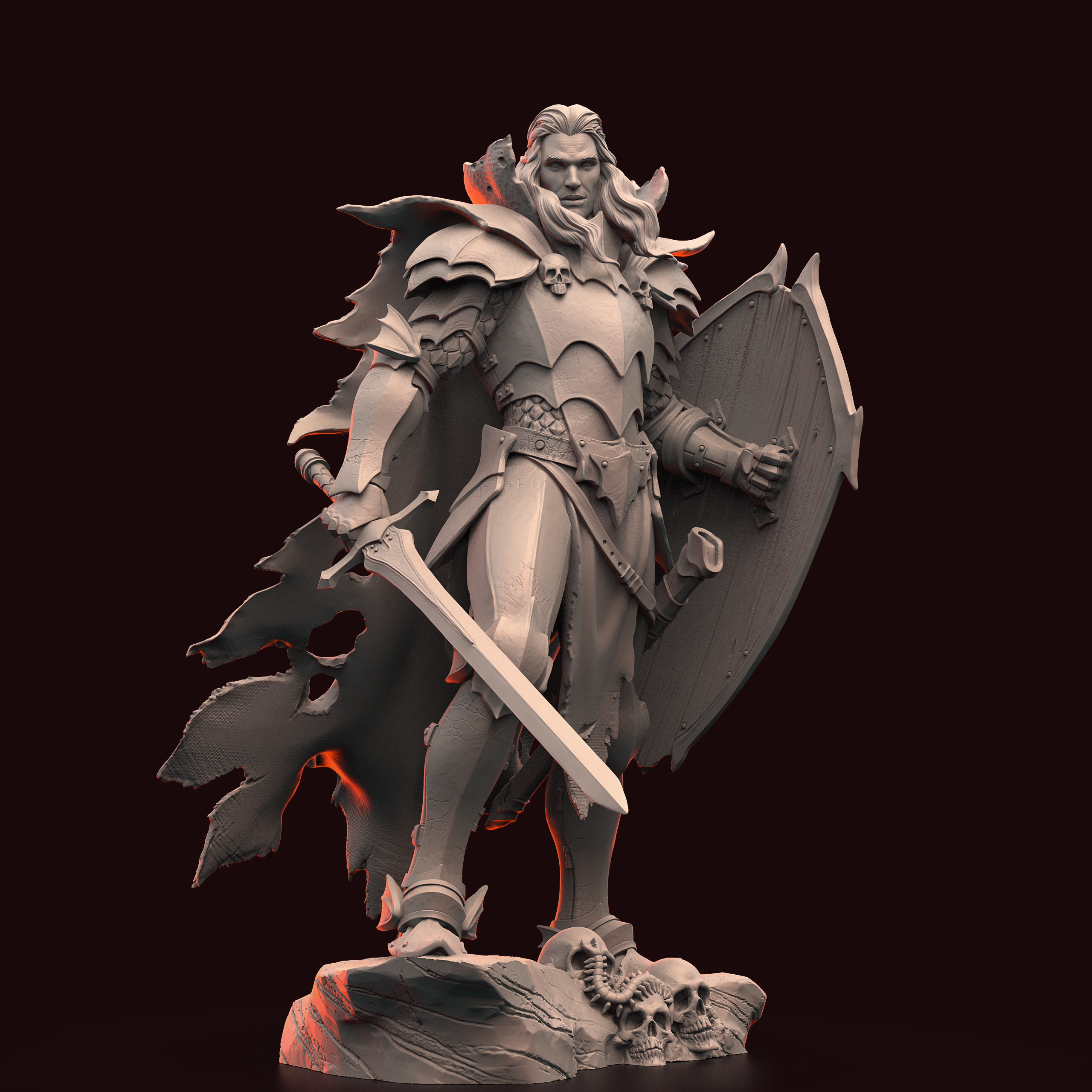 Akelarre Models 80mm figurine Dracul Lord Undead résine