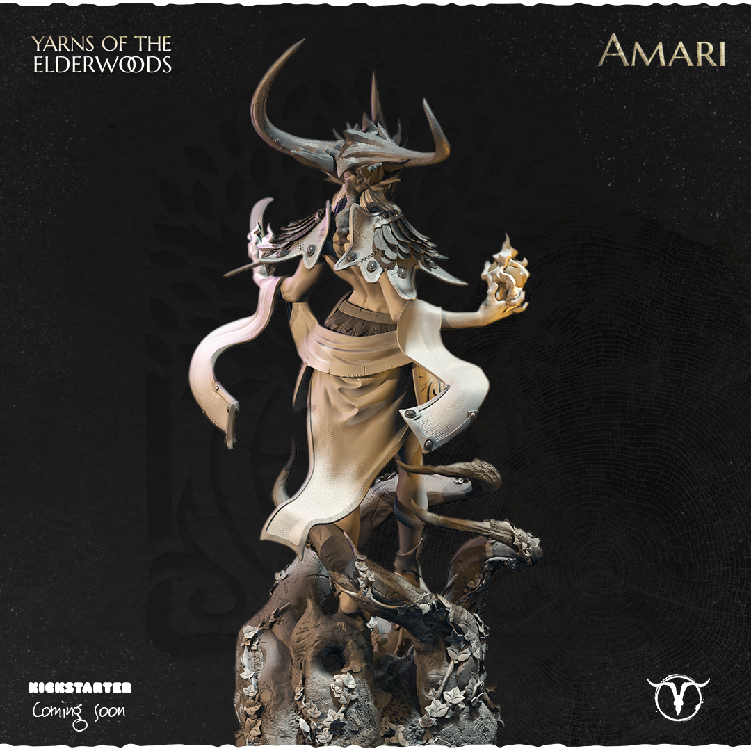 Akelarre Amari 75mm figurine résine déesse nature