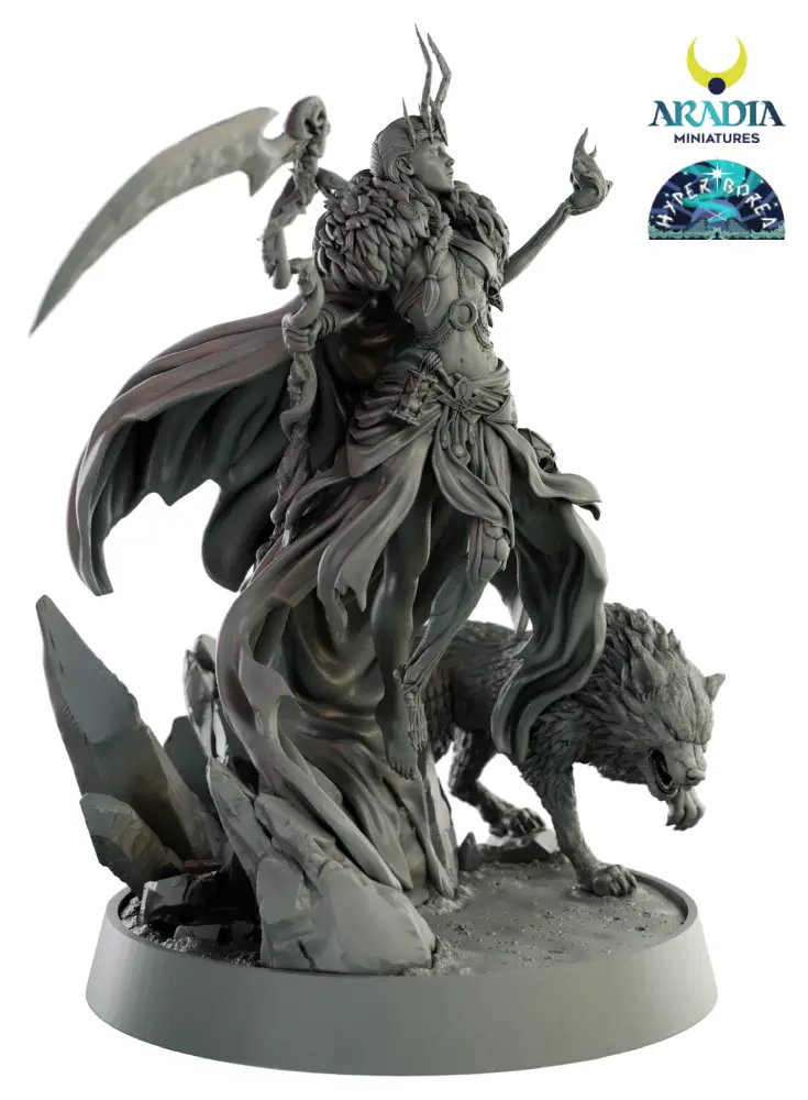 Aradia Minis Hyperborea Hel figurine résine déesse nordique