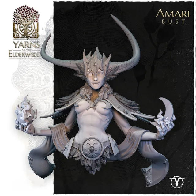 Akelarre Models Amari buste résine déesse à peindre
