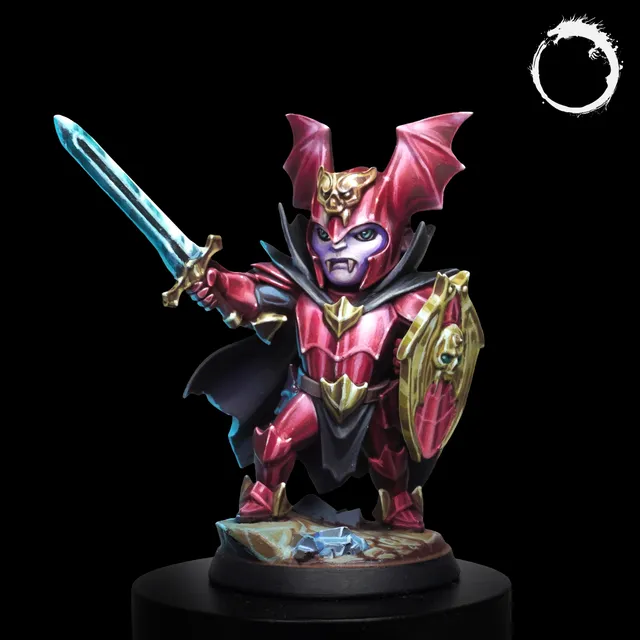 Akelarre 35 mm Chibi Dracul figurine résine vampire