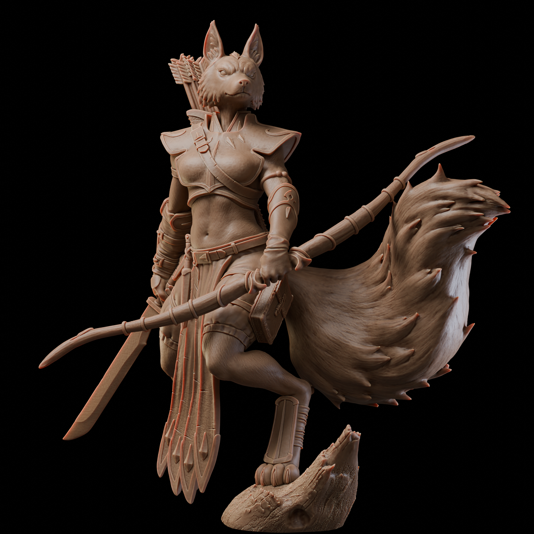 Akelarre Nyx Wandering Huntress 80mm figurine résine
