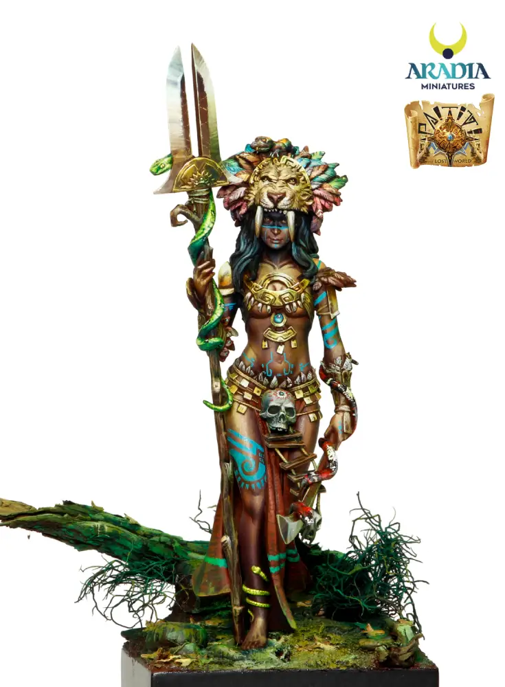 Aradia Paititi Ixtaca figurine en résine prêtresse à peindre