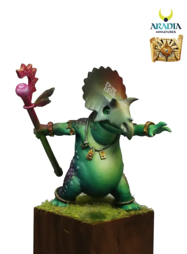 Paititi Bufosaur figurine résine à peindre créature