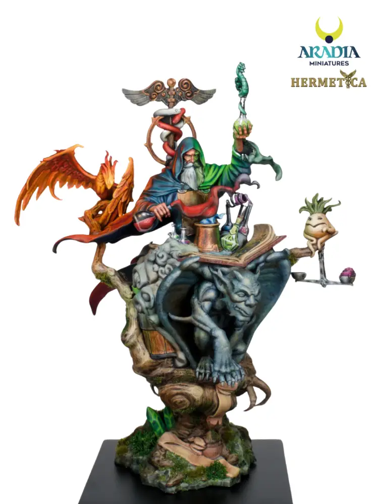 Aradia Hermetica Mejnour the Alchemist figurine résine alchimiste