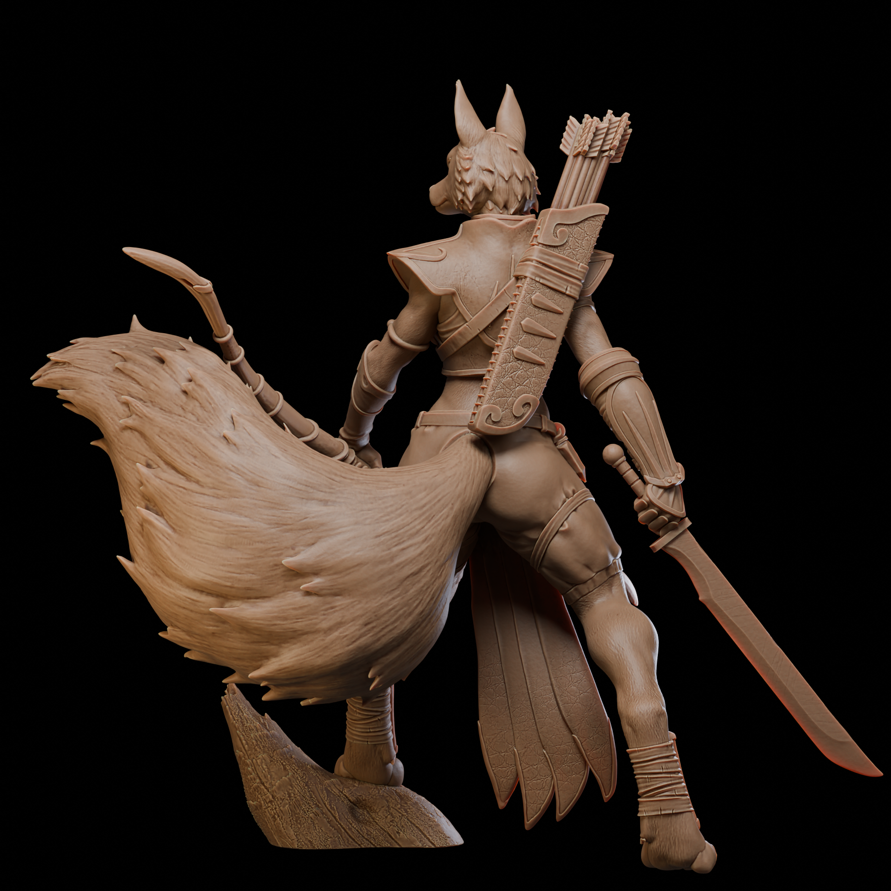 Akelarre Nyx Wandering Huntress 80mm figurine résine