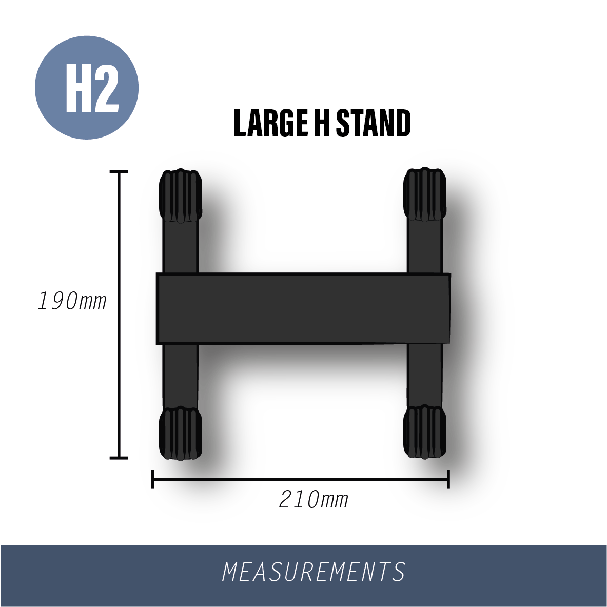 GLOFORCE COMPONENTS H2 support large 1200g 200x185mm peinture