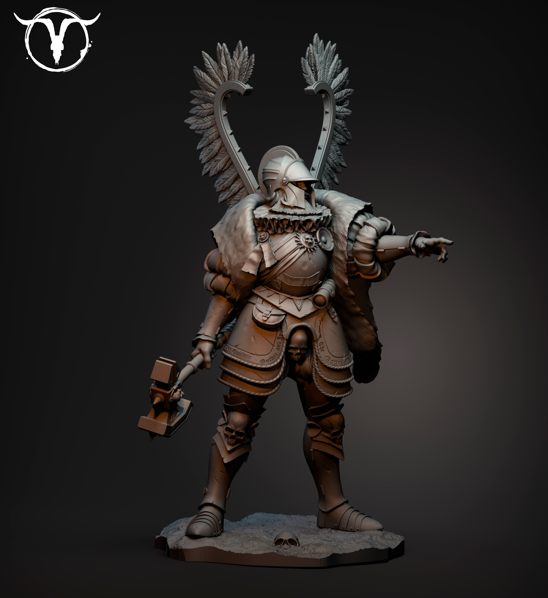 Akelarre 75/80mm Wolfram Bearer Black Crown figurine
