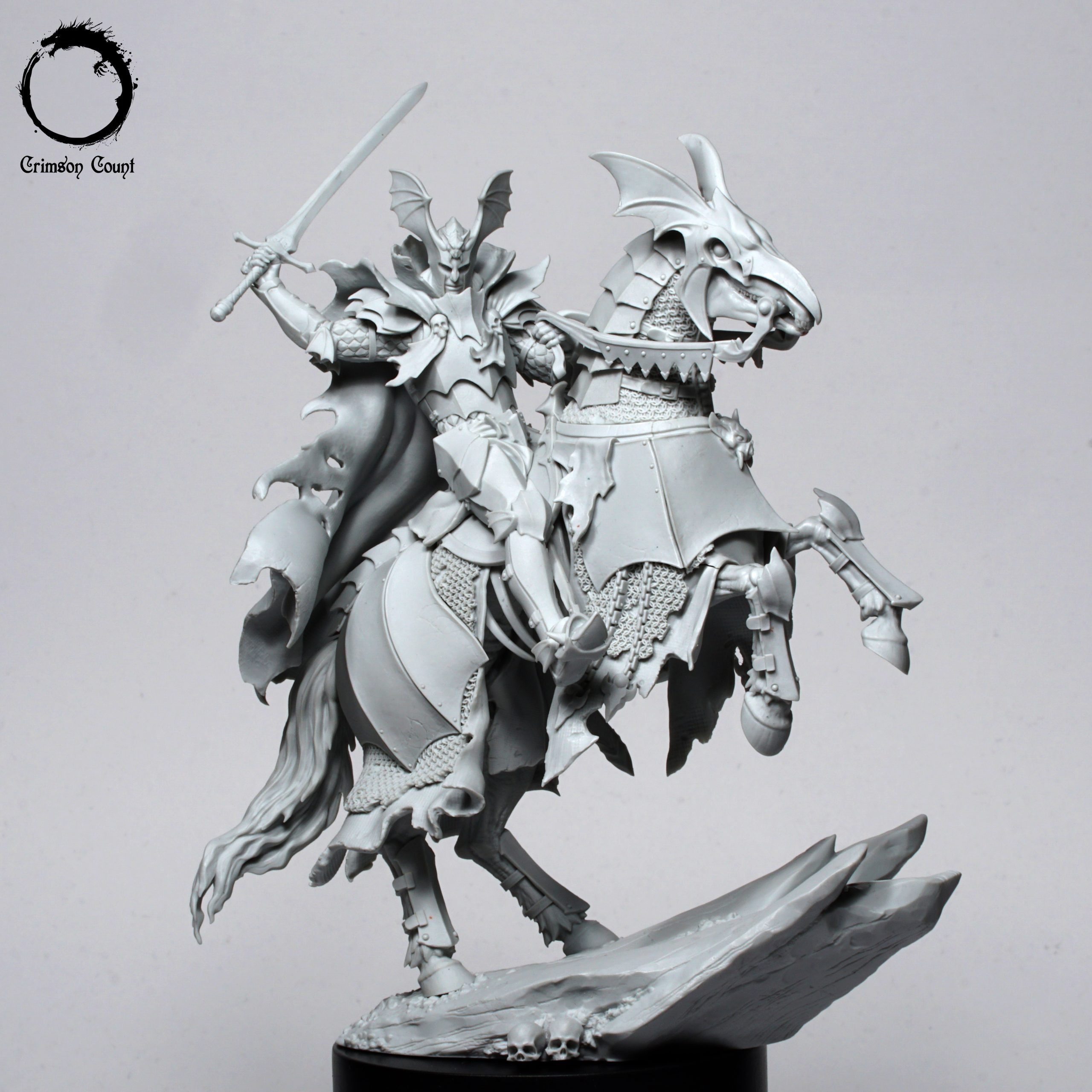 Akelarre Models Mounted Dracul Lord Undead figurine résine 80mm