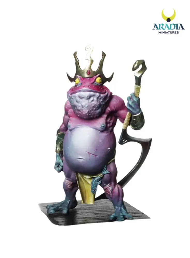 Aradia Classic Fantasy Toad King figurine résine roi crapaud