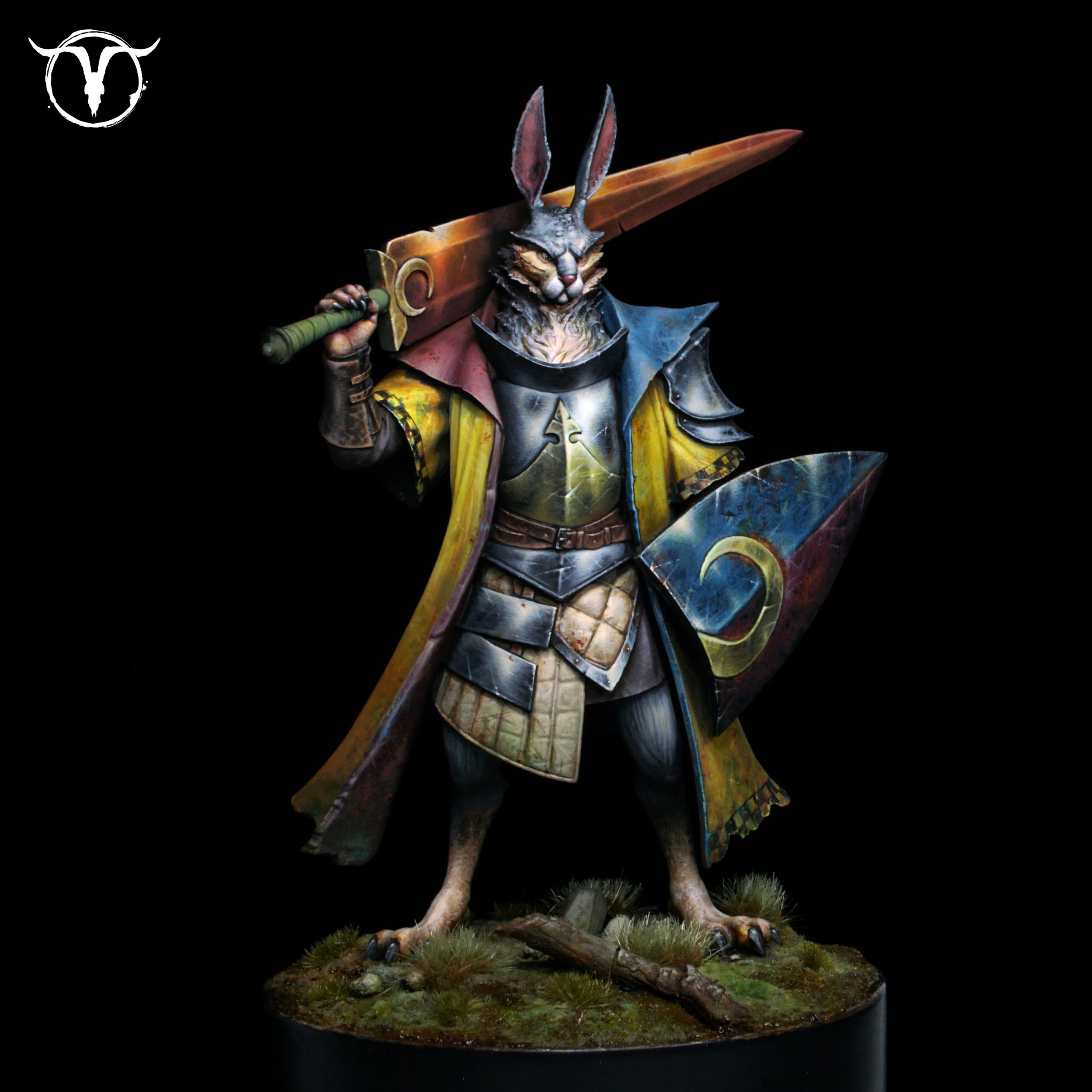 Akelarre Models Skillax Champion Caernaborg figurine 80mm résine
