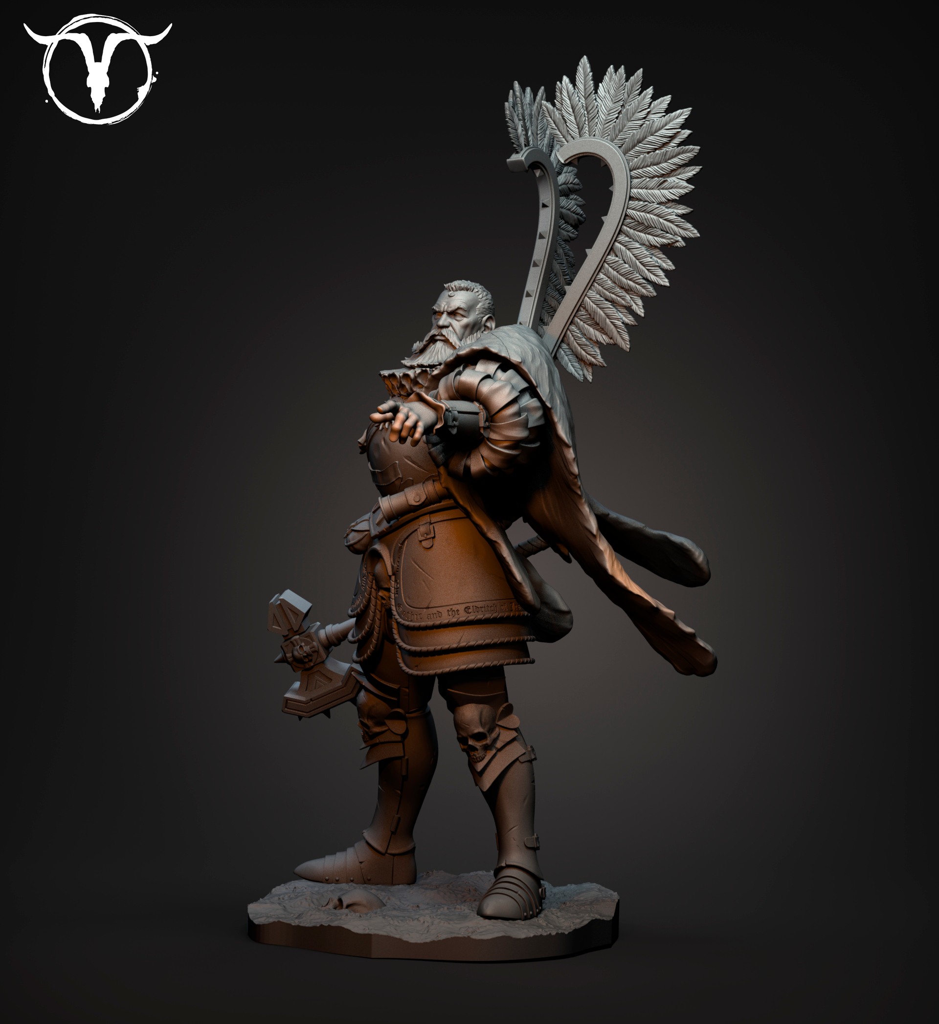 Akelarre 75/80mm Wolfram Bearer Black Crown figurine