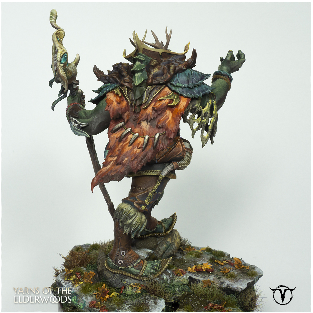 Akelarre Models Baxa figurine résine 75 mm protecteur forêt