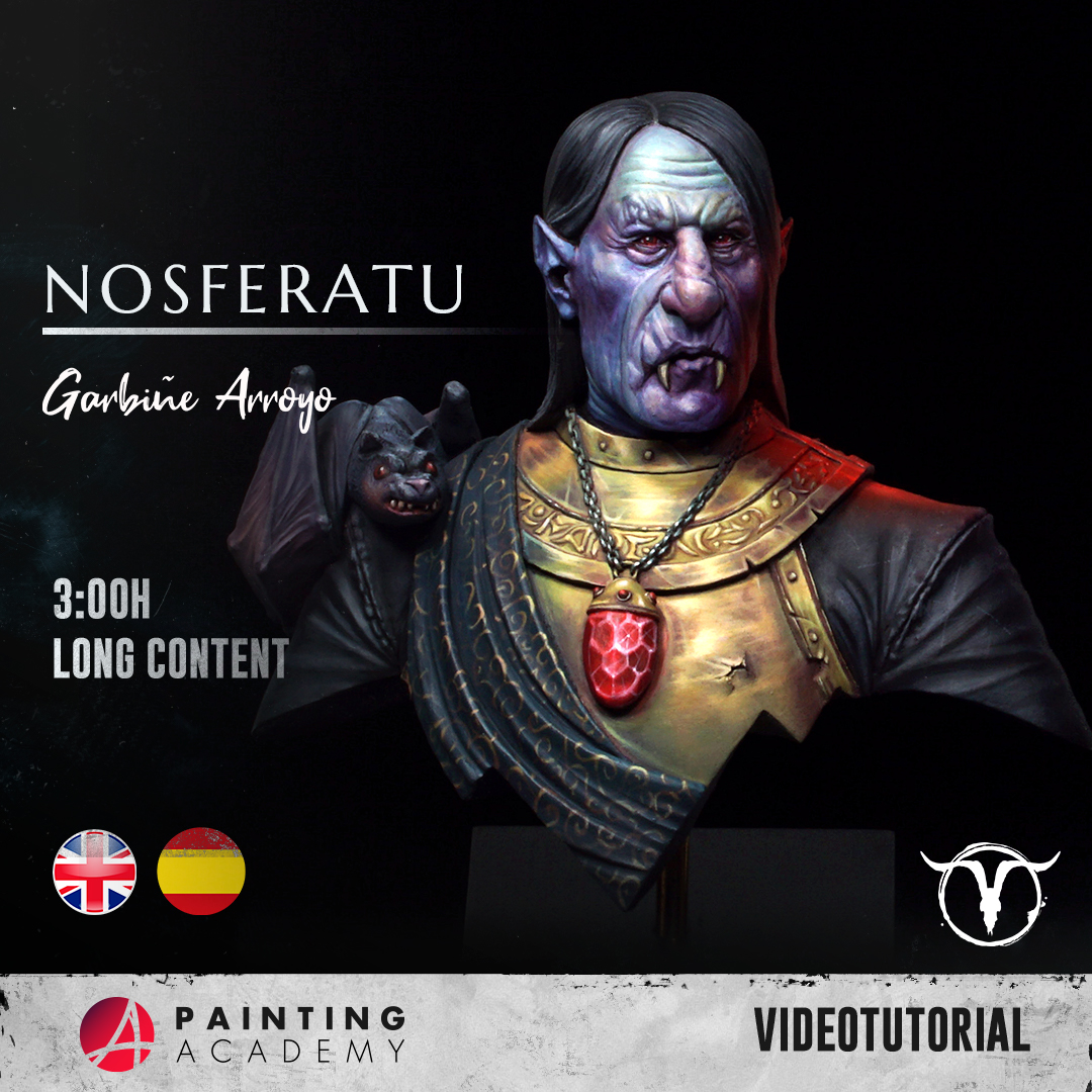 Akelarre Models Busts Nosferatu bust vidéotutoriel peinture 3h