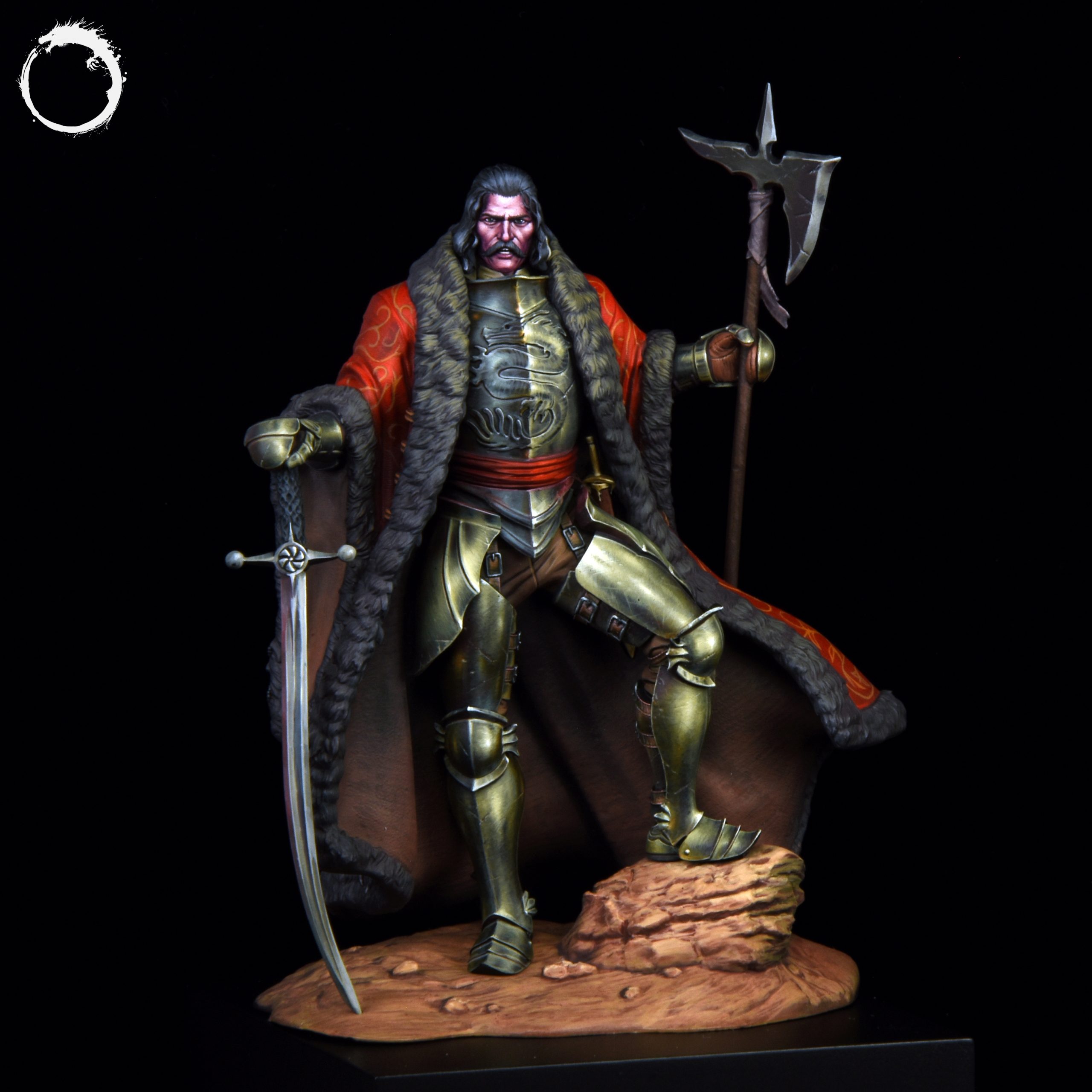 Akelarre Models 75/80 mm Vlad Tepes figurine résine 80mm deux têtes