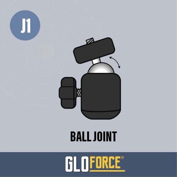 Gloforce Components J1 rotule métal 1/4 UNC