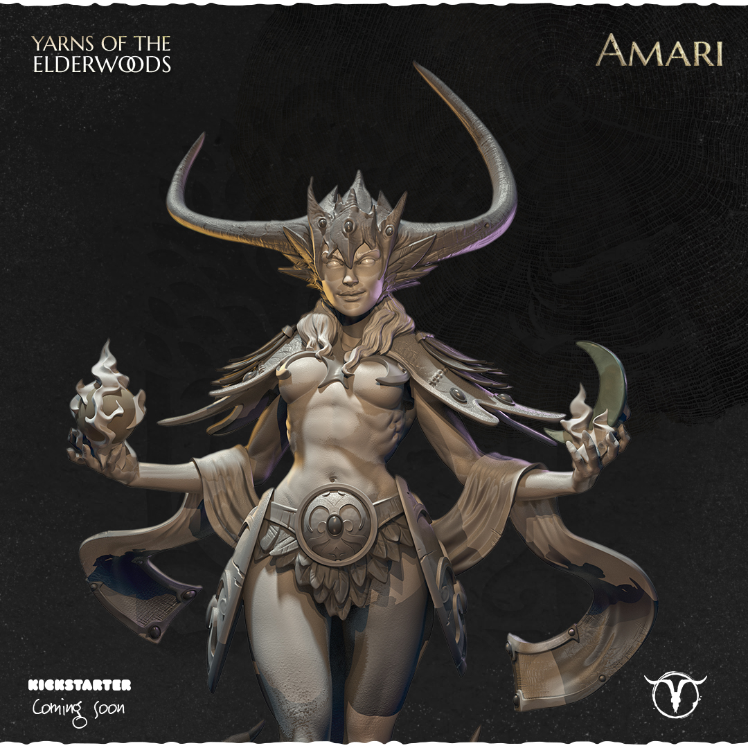 Akelarre Amari 75mm figurine résine déesse nature