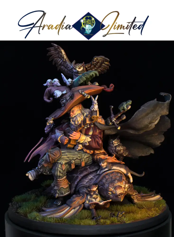 Aradia Classic Fantasy The Storyteller figurine résine 75mm barde