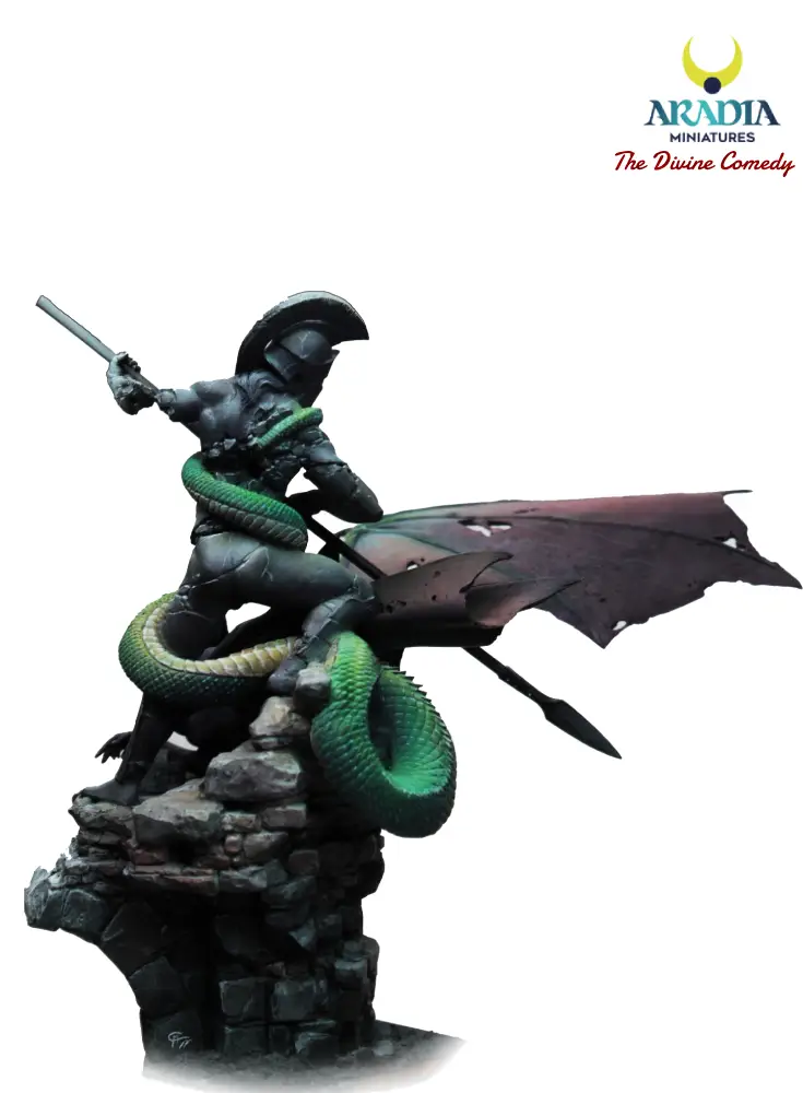 Aradia Minis Dante's Divine Comedy Gorgon’s Cave figurine résine