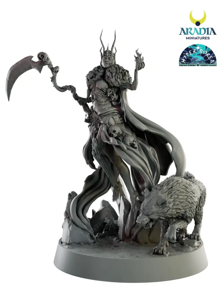 Aradia Minis Hyperborea Hel figurine résine déesse nordique
