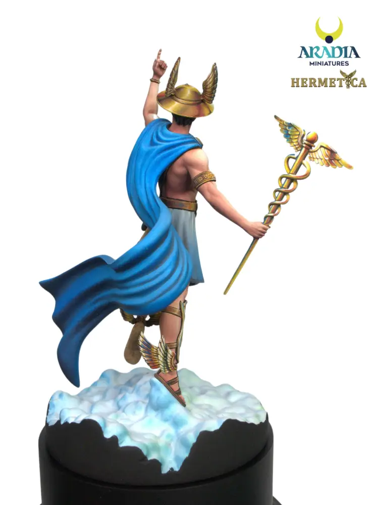 Aradia Hermetica Hermes figurine en résine messager à peindre