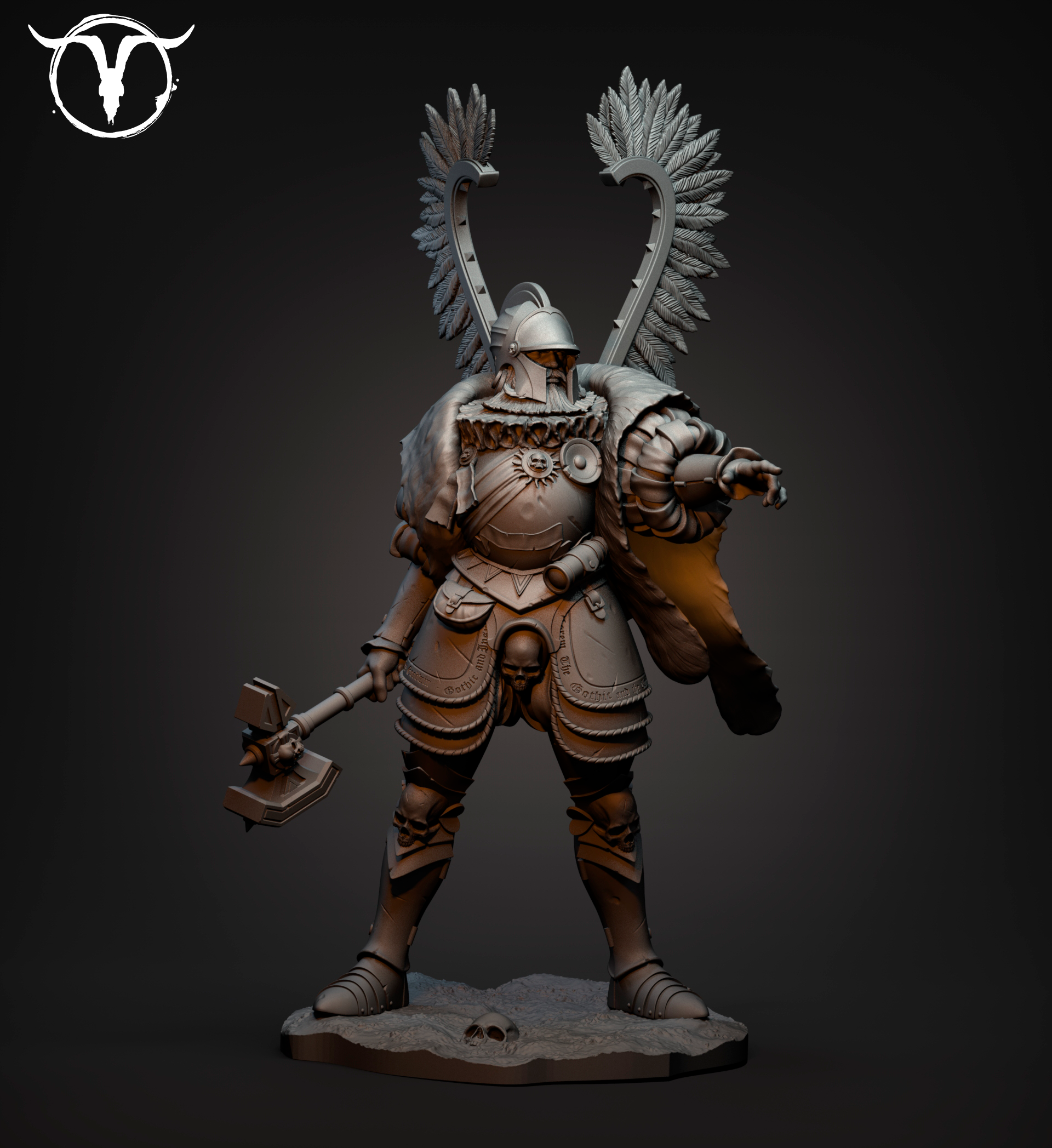 Akelarre Models 75/80 mm Wolfram + Murktail pack figurine résine