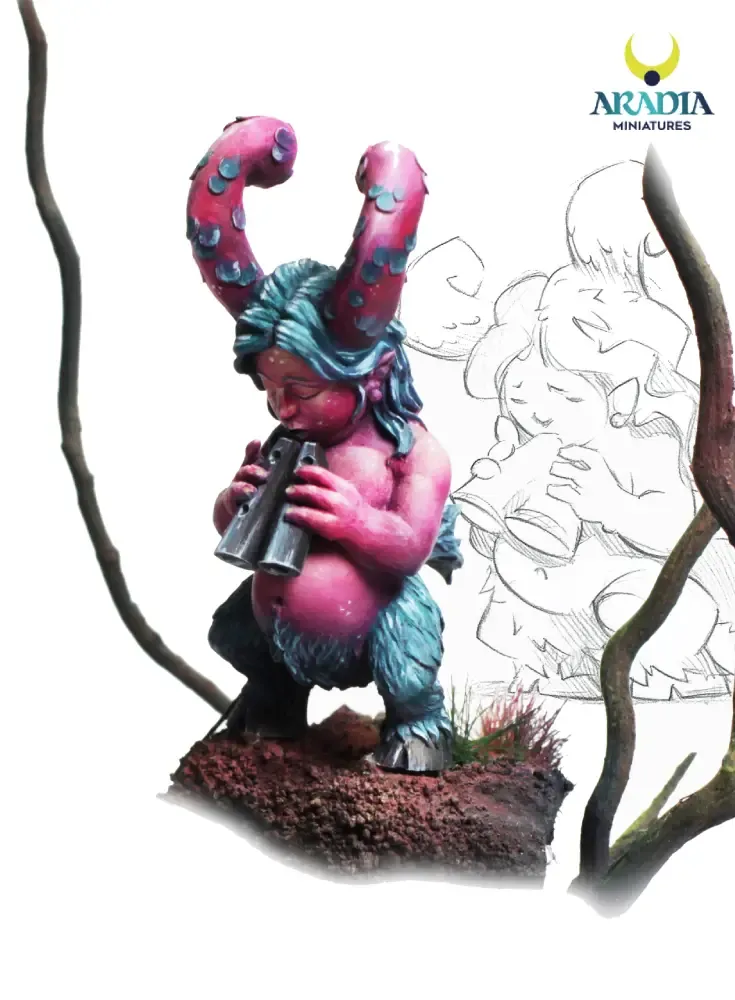 Aradia Minis Aradia Classic Fantasy Sad satyr figurine résine