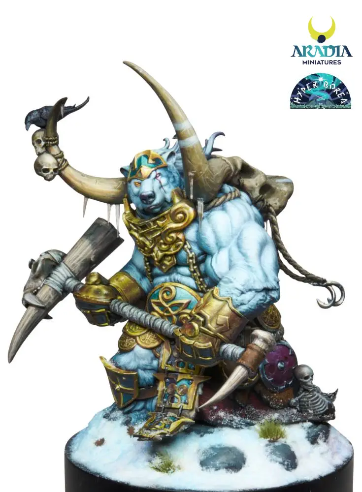 Aradia Minis Hyperborea Björnak figurine en résine à peindre