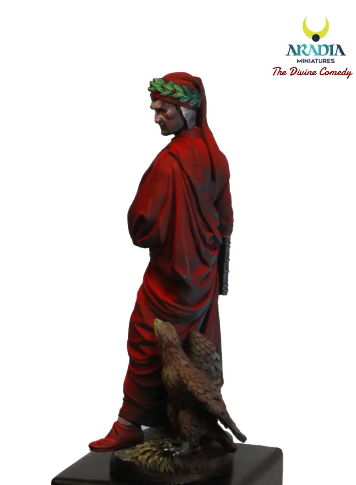 Aradia Minis Divine Comédie Dante Alighieri figurine résine poète