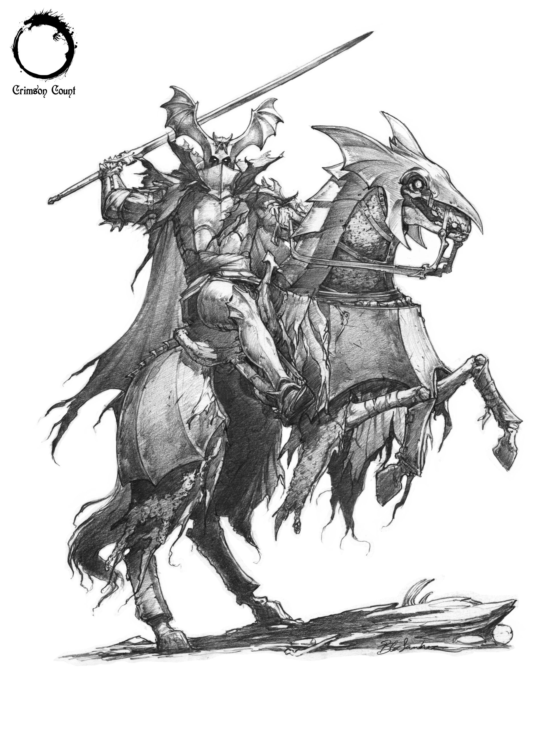Akelarre Models 35 mm Mounted Dracul figurine vampire résine