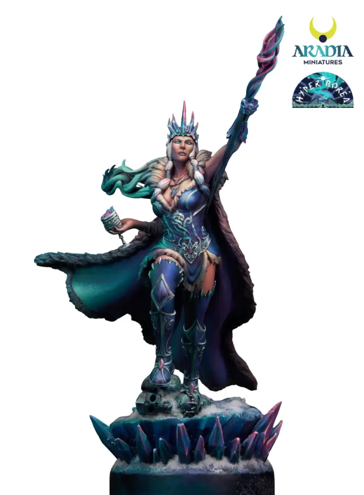Aradia Minis Hyperborea Skadi figurine en résine 75mm à peindre