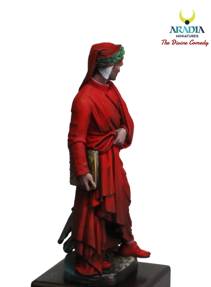 Aradia Minis Divine Comédie Dante Alighieri figurine résine poète