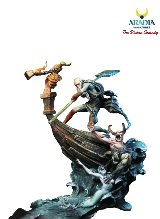 Aradia Minis Dante Charon figurine en résine à peindre