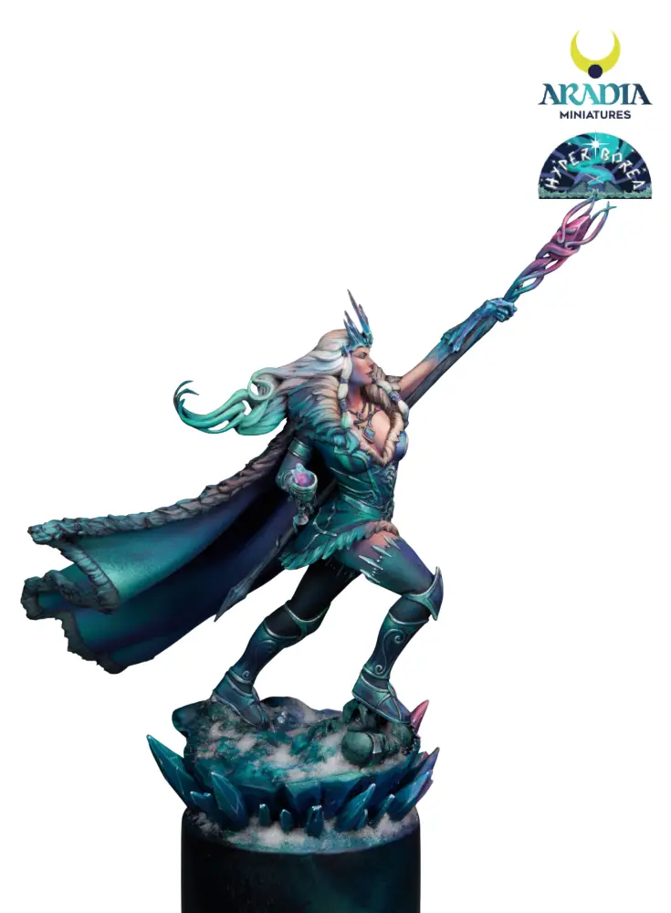 Aradia Minis Hyperborea Skadi figurine en résine 75mm à peindre