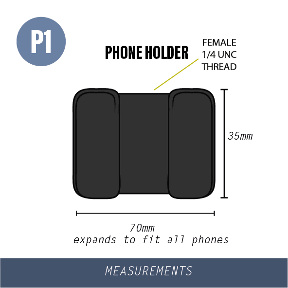 GLOFORCE COMPONENTS P1 Support téléphone mains libres