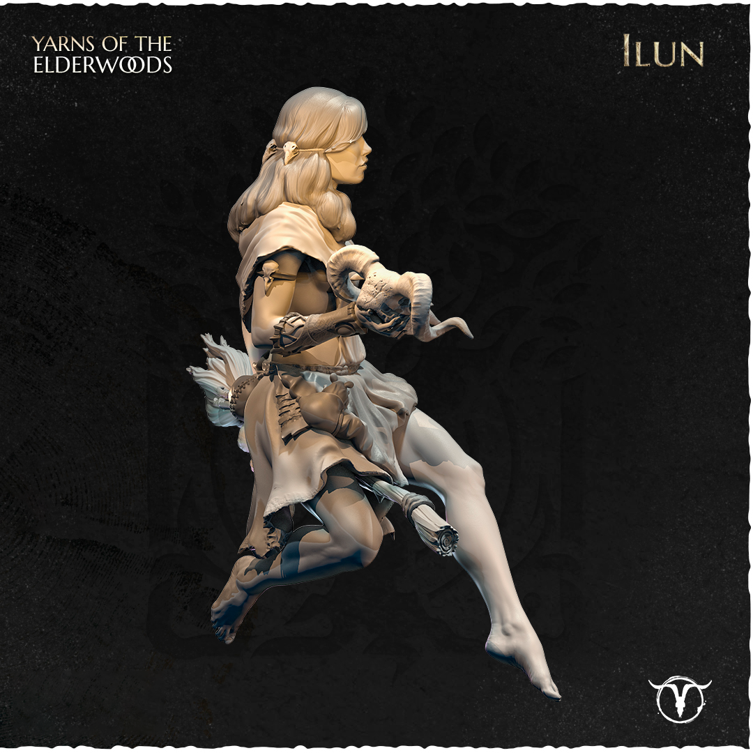 Akelarre Models Ilun 75mm figurine en résine sorcière