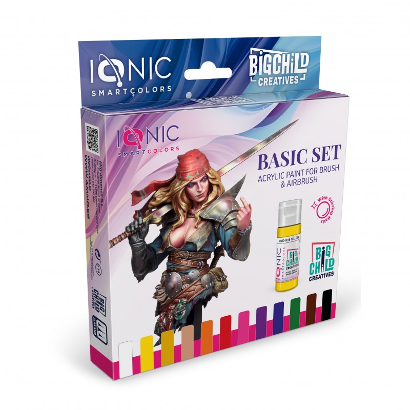 Akelarre Paints Ionic Basic set 12 peintures acryliques mat
