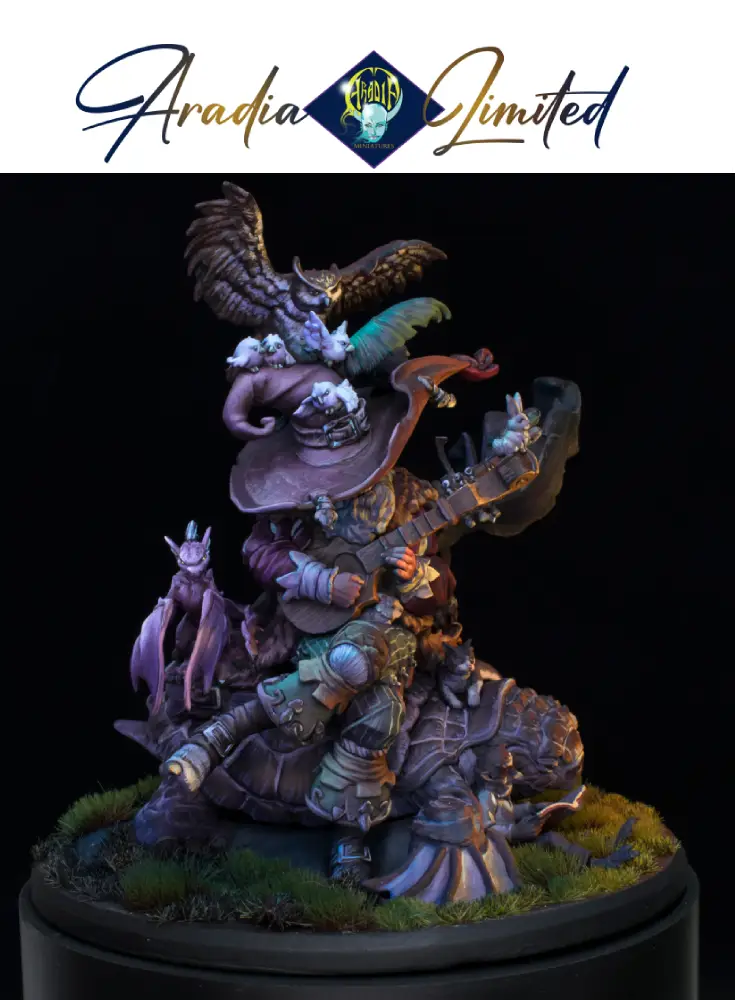 Aradia Classic Fantasy The Storyteller figurine résine 75mm barde