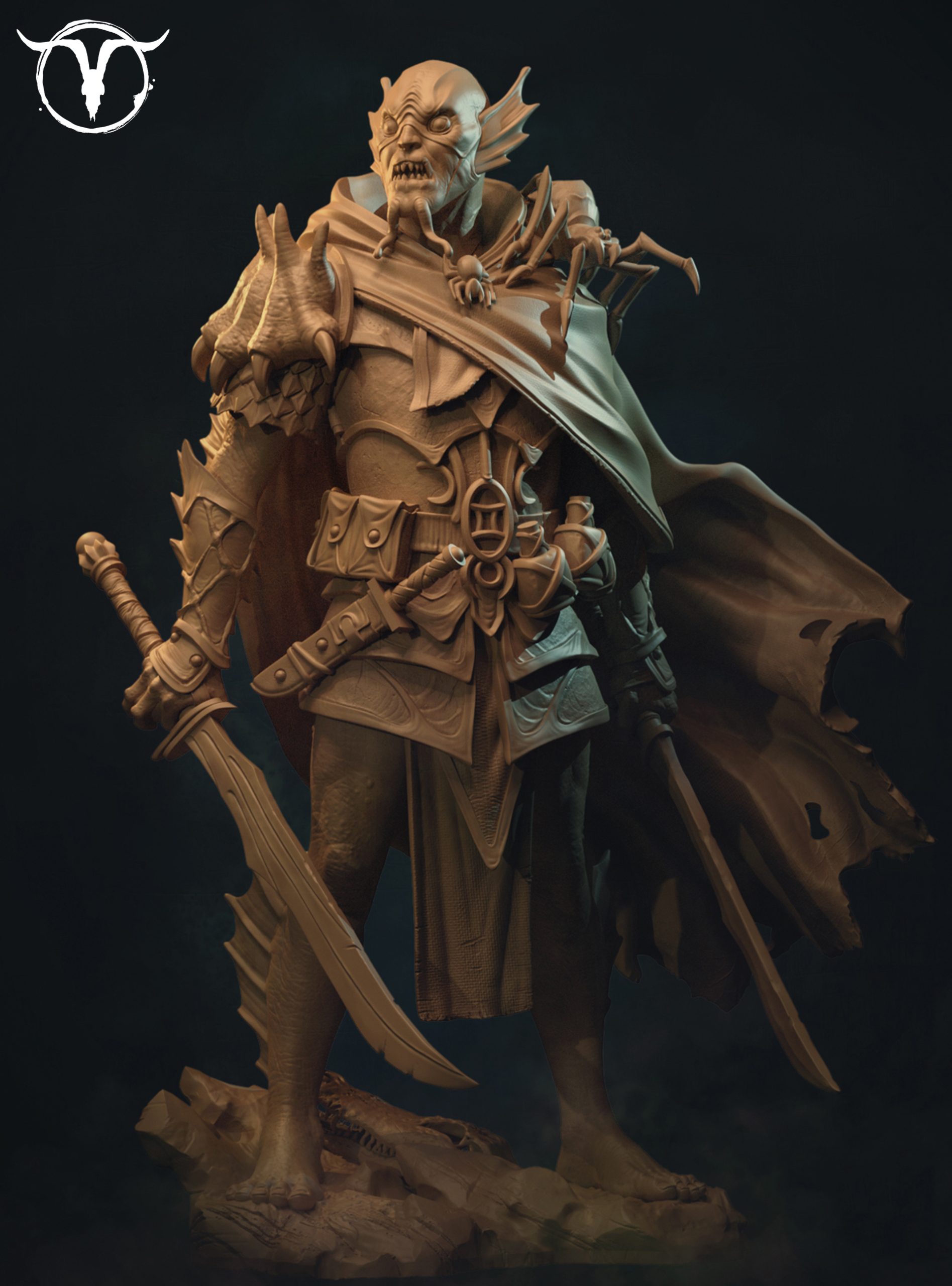 Akelarre 75/80 mm Caldas Knight Black Lagoon figurine résine