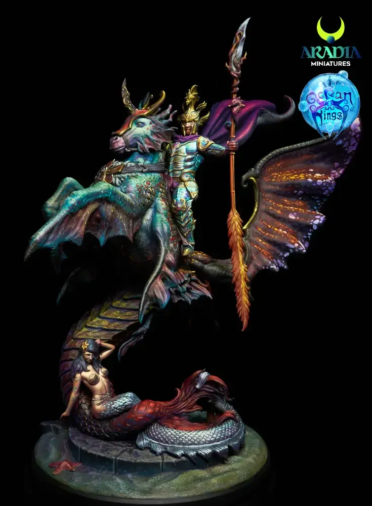 Aradia Minis Ocean Tides Knight figurine résine à peindre
