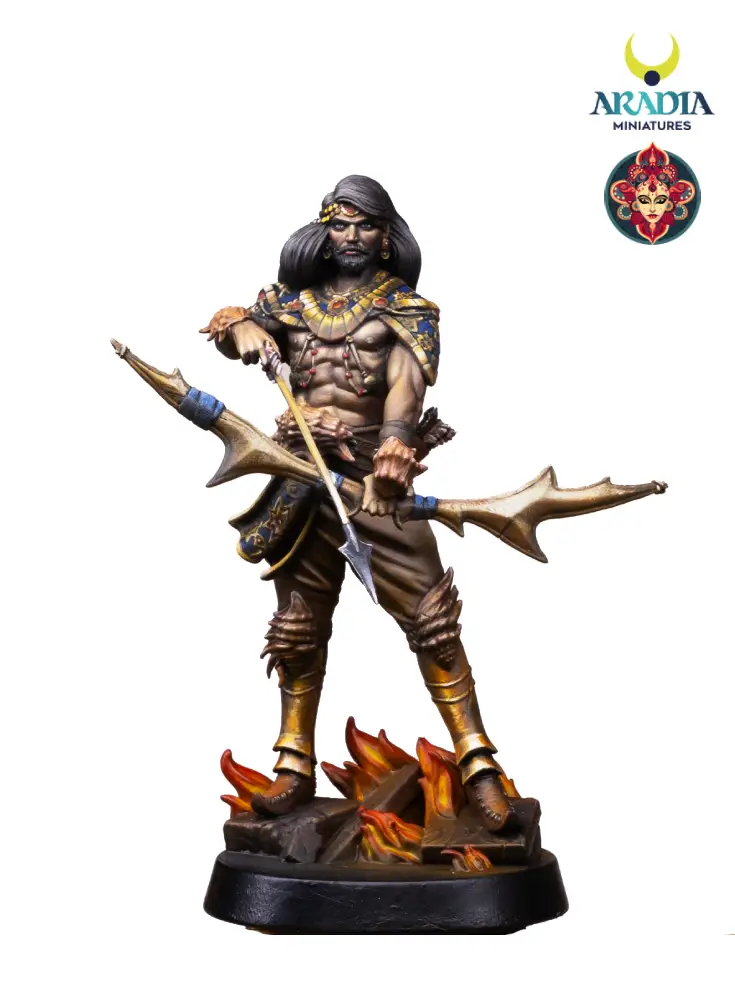 Kali Yuga Arjuna figurine en résine à peindre