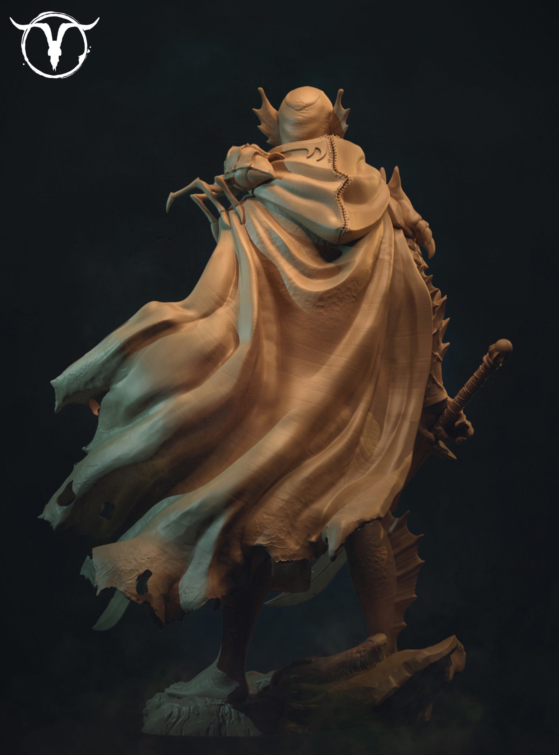 Akelarre 75/80 mm Caldas Knight Black Lagoon figurine résine