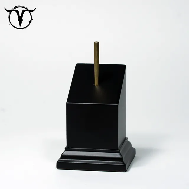 Akelarre Plinths socle carré 40x40 mm noir + tige métal