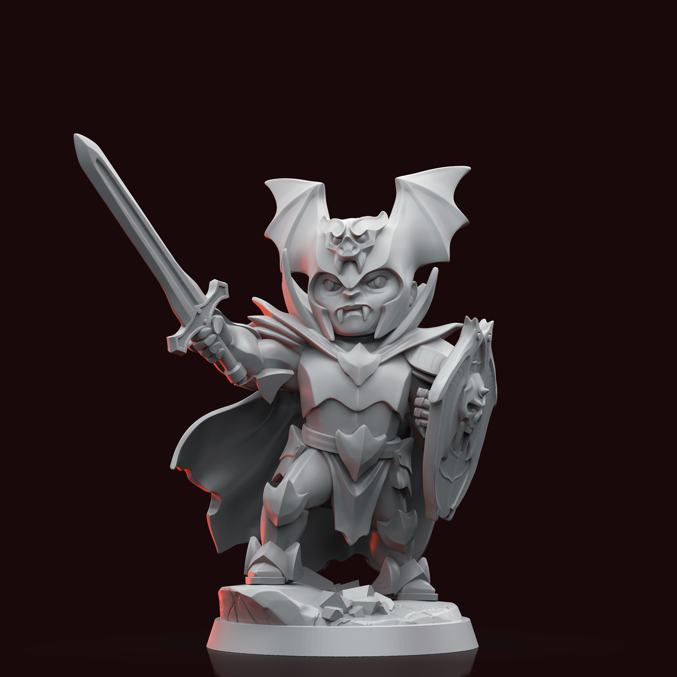 Akelarre 35 mm Chibi Dracul figurine résine vampire