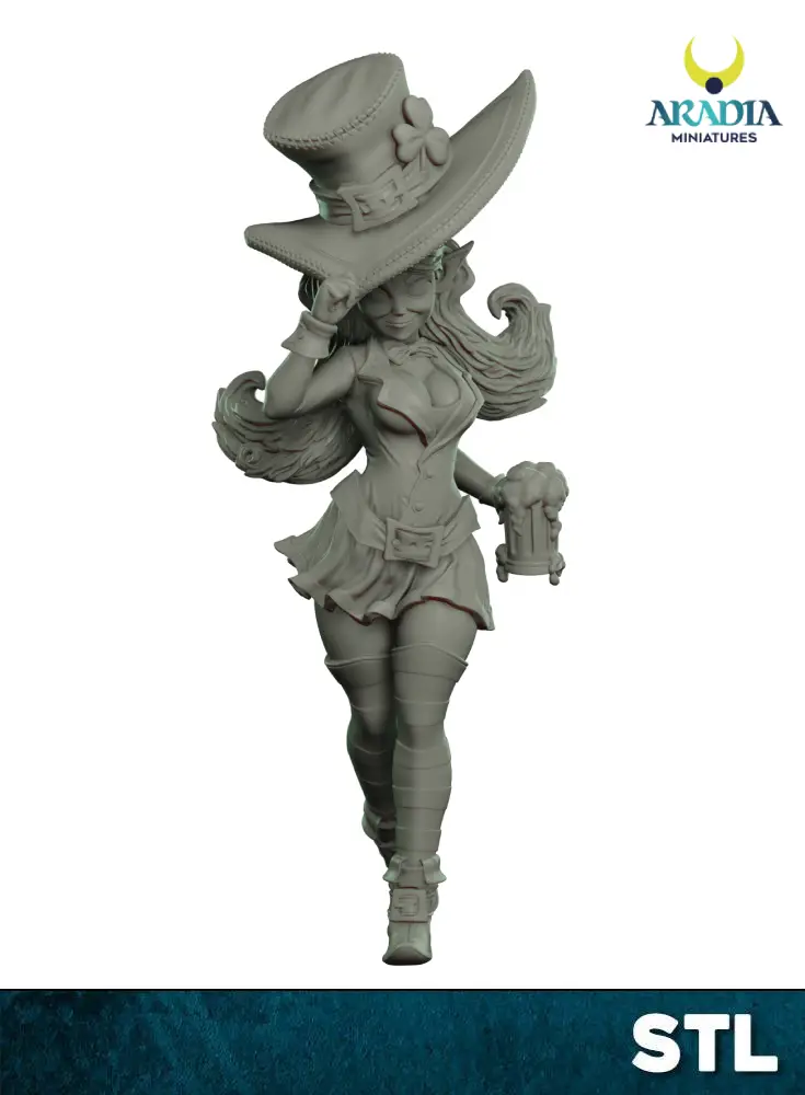 Aradia Minis Classic Fantasy Eilis STL figurine résine à peindre