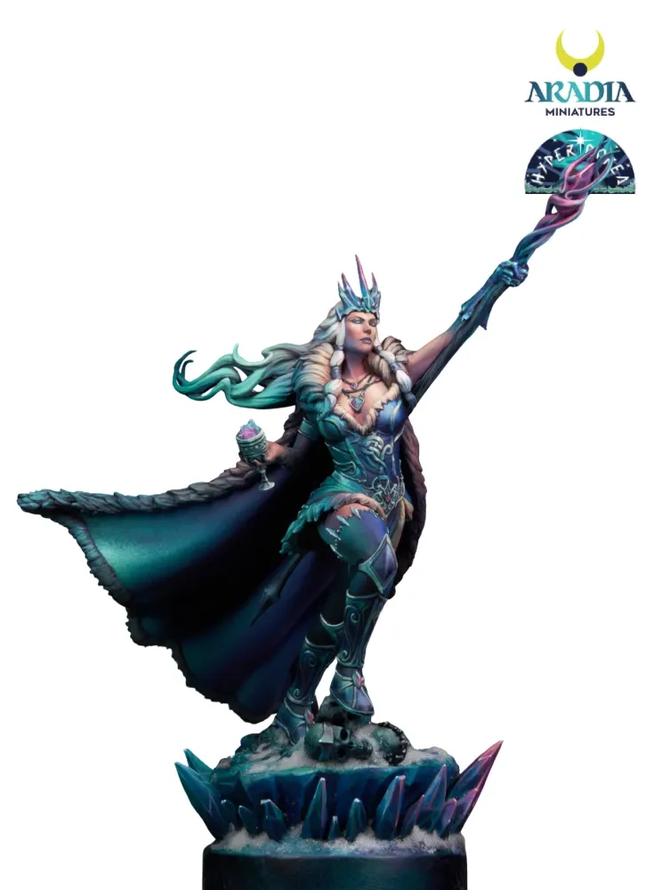 Aradia Minis Hyperborea Skadi figurine en résine 75mm à peindre