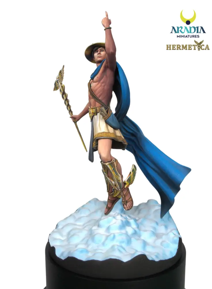 Aradia Hermetica Hermes figurine en résine messager à peindre