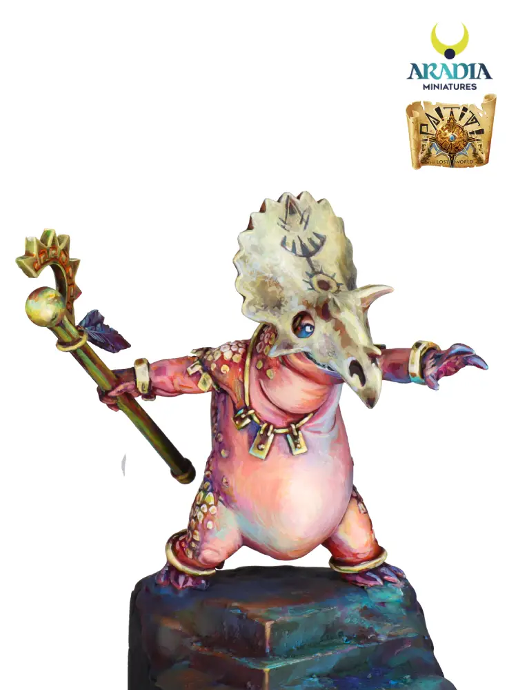 Paititi Bufosaur figurine résine à peindre créature