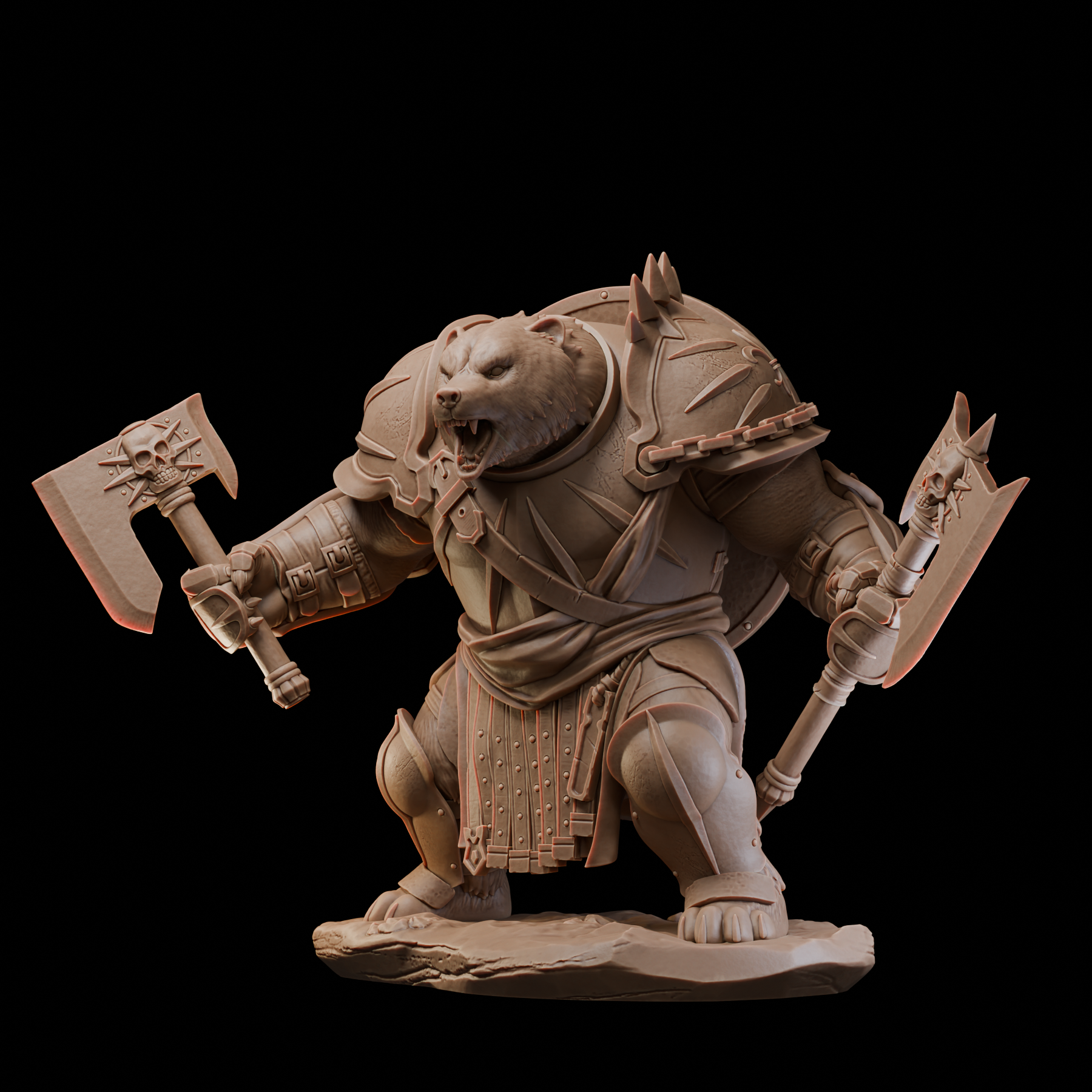 Akelarre Models 75/80 mm Ursus Ironclad figurine 80mm résine